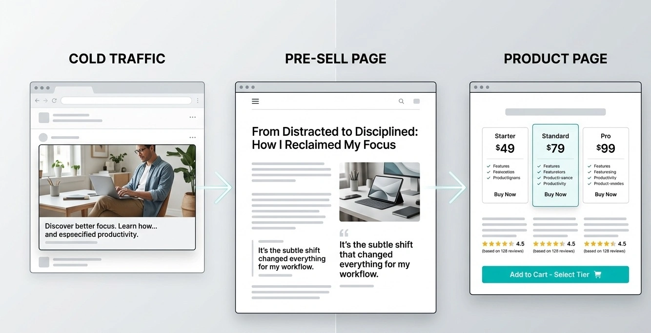E-Commerce Pre-Sell Page Examples
